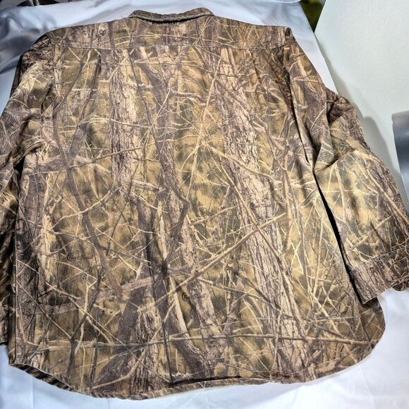 Vintage Avery Outdoors Camo Hunting Shirt Button-Down Long Sleeve XL/Tall NWOT - Picture 9 of 12